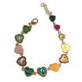 thumbnail image 1 of Colorful Love Heart Letter Bracelets Girls Sweet Y2k Aesthetic Hand Jewelry Gift, 1 of 8