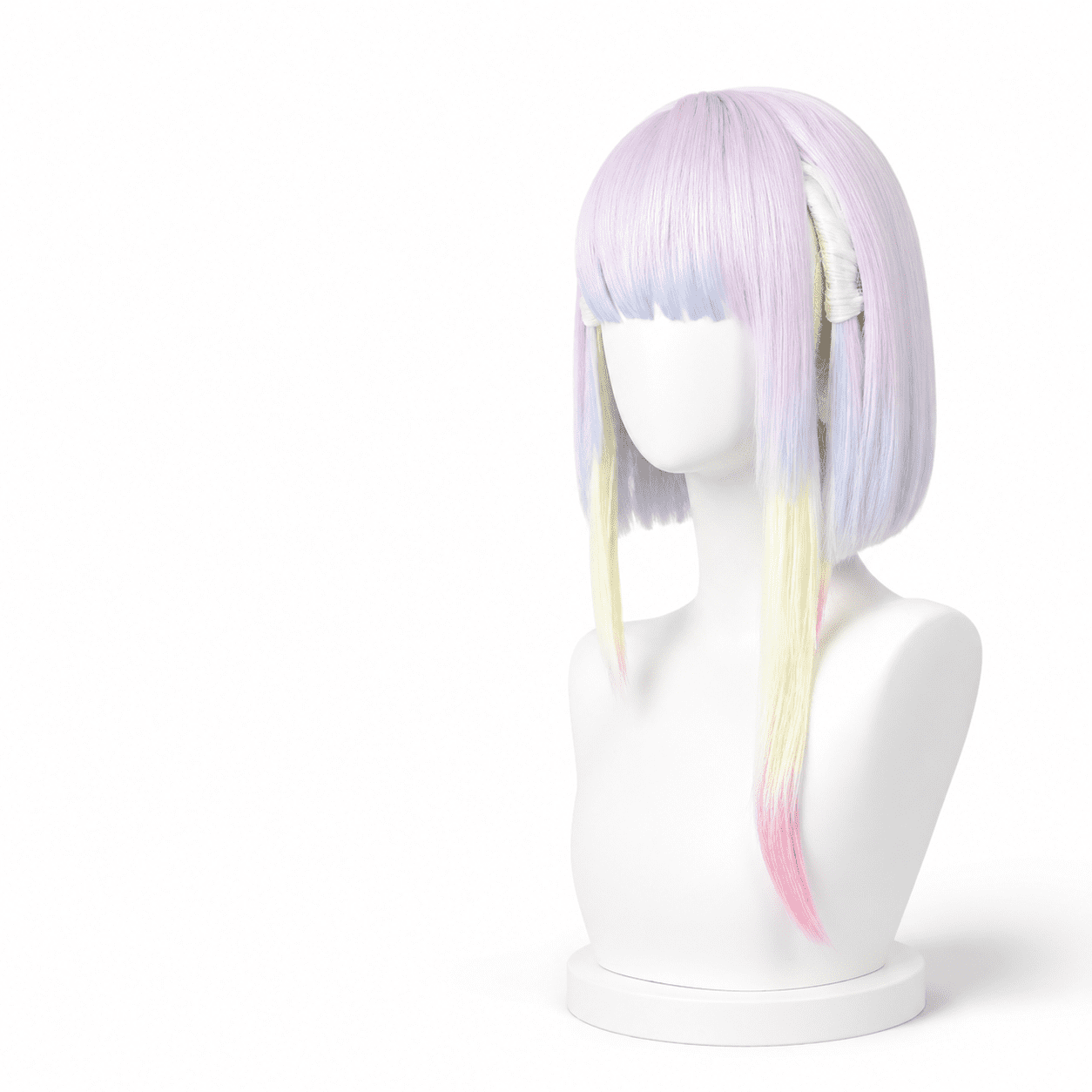 Colorful Lu-cy Anime Wig with Bang for Women, Mid-Length Layered Style ...