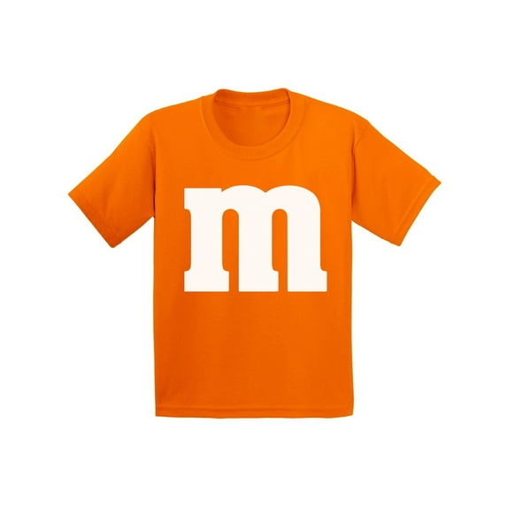 Colorful M Halloween Shirt for Kids Boys Girls Candy Outfit Halloween Tee Clothing Age 6 to 16 Years Old