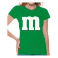 thumbnail image 1 of Colorful M Halloween Shirt for Women Candy Outfit Halloween Tee Clothing, 1 of 4