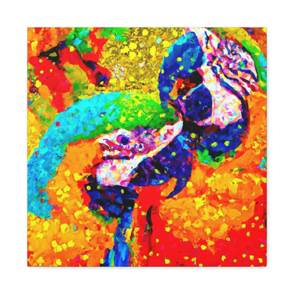 Colorful Macaw Mosaic - Canvas