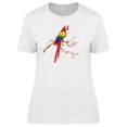thumbnail image 1 of Colorful Macaw On Sakura Branch Tee Women's -Image by Shutterstock, 1 of 1