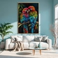 thumbnail image 1 of Colorful Macaws Poster, Tropical Parrot Wall Art Home Decor, 8x12 UNFRAMED, 1 of 3