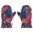 thumbnail image 1 of Colorful Macaws in Foliage Witch Cauldron Pattern Cold Weather Mittens Cozy Gloves with Adjustable Fit Perfect for Outdoor Fun, 1 of 7