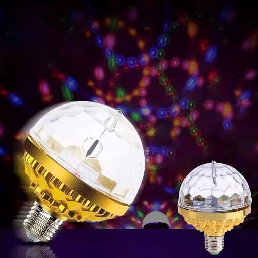 Colorful Magic Rotating Ball Light, 2024 Upgrade Disco Light Bulb Disco