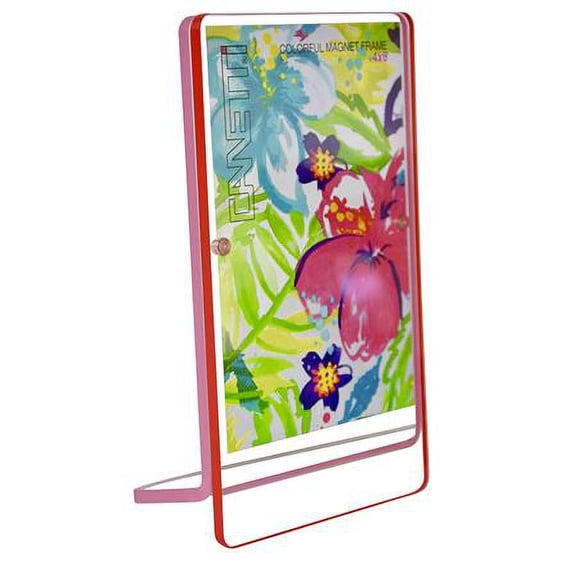 Colorful Magnet Frame by Canetti-4x6 inch Acrylic Red/Pink