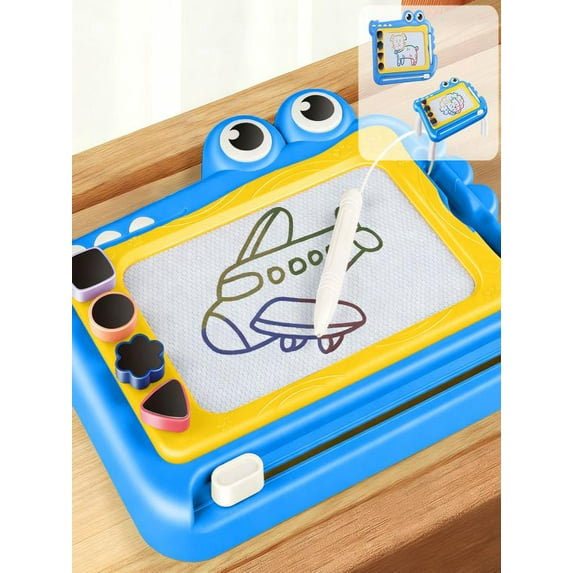 Colorful Magnetic Drawing Board Writing Tablet for Creative Play Learning Toy, 11.6 x 9.3 x 1.6 Inches