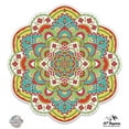 thumbnail image 1 of Colorful Mandala - 3" Vinyl Sticker - For Car Laptop I-Pad Phone Helmet Hard Hat - Waterproof Decal, 1 of 1