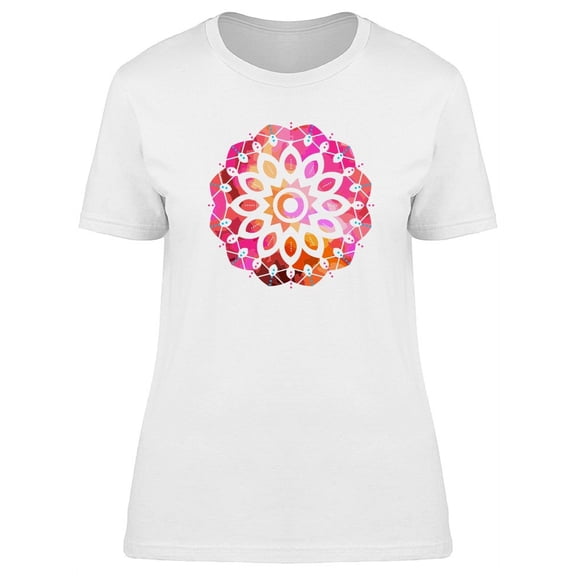 Colorful Mandala Bold Spikes T-Shirt Women -Image by Shutterstock, Female Large
