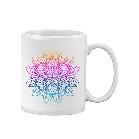 Colorful Mandala Outline Mug -Image by Shutterstock,