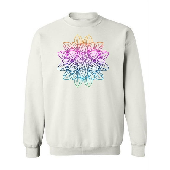 Colorful Mandala Outline. Sweatshirt Women -Image by Shutterstock, Female Medium