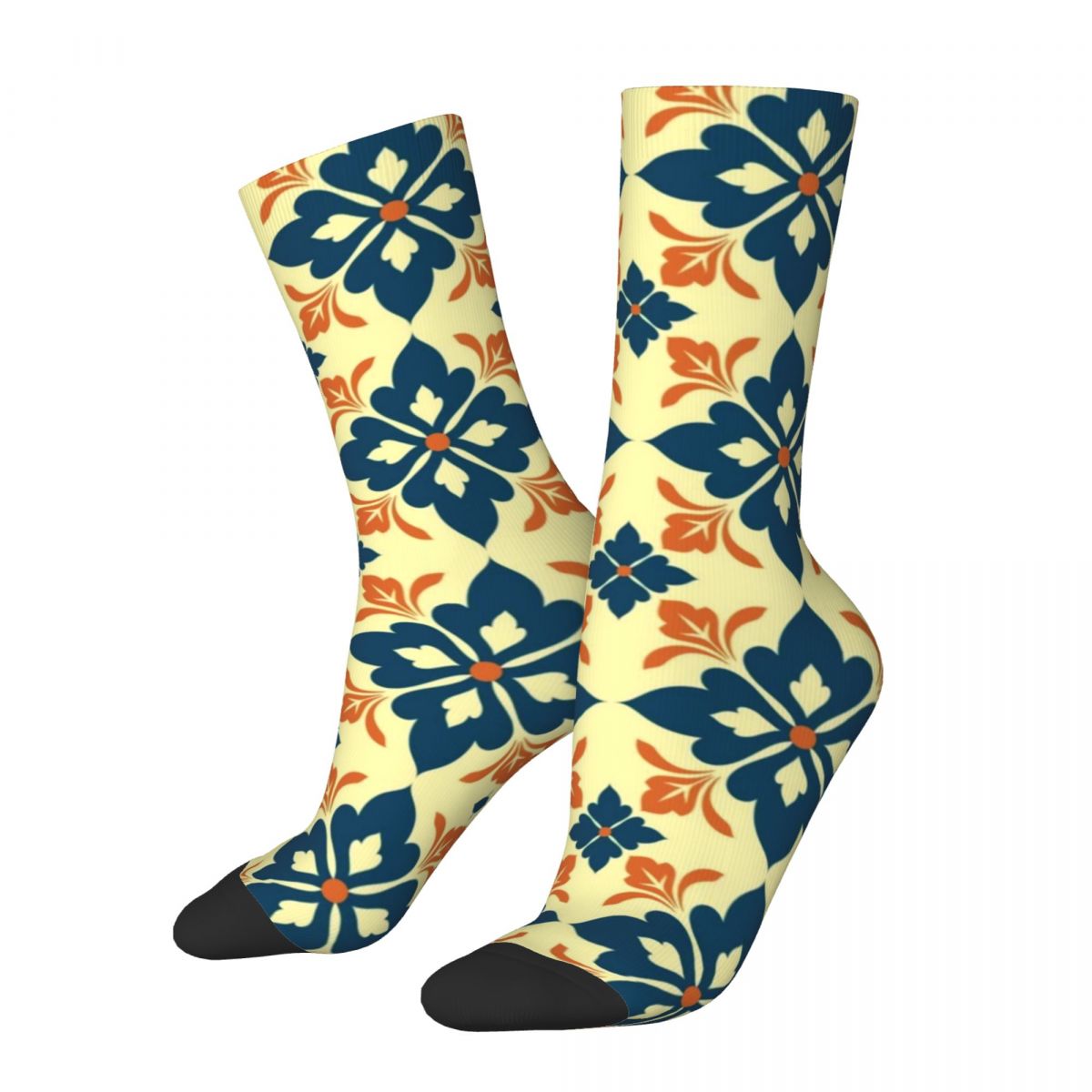Socks Abstract Colorful Mandala Stockings Unisex Abstract Floral Print Socks Quality ...