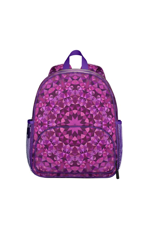 Colorful Mandala Students Backpack - Healing Psychedelic Style with Geometric and Abstract Spiritual Pattern, Lightweight and Durable School Bag for Developing Students