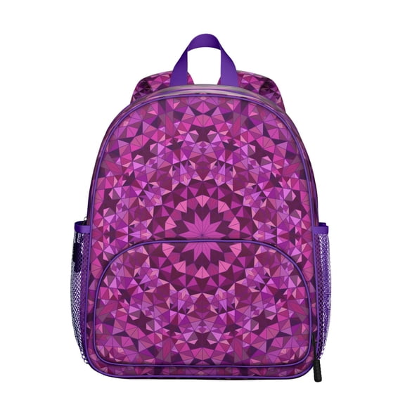 Colorful Mandala Students Backpack - Healing Psychedelic Style with Geometric and Abstract Spiritual Pattern, Lightweight and Durable School Bag for Developing Students