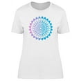 thumbnail image 1 of Colorful Mandala With Curly Wave T-Shirt Women -Image by Shutterstock, Female Small, 1 of 2