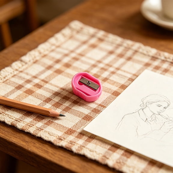 Colorful Manual Pencil Sharpener with Anti-Breakage Design Compact Portable Stationery Tool for Writing and Drawing Easy to Use Blade Protection for Youngster and Campus Use