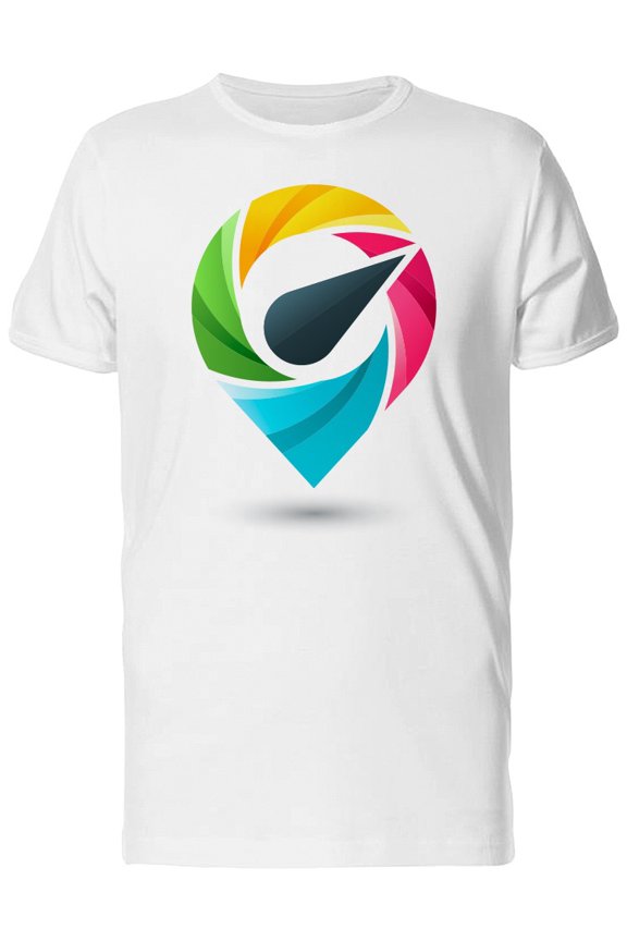 Colorful Map Point Doodle Tee Men's -Image by Shutterstock