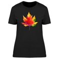 thumbnail image 1 of Colorful Maple Leaf T-Shirt Women -Image by Shutterstock, Female Large, 1 of 4