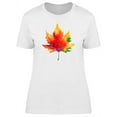 thumbnail image 1 of Colorful Maple Leaf T-Shirt Women -Image by Shutterstock, Female Large, 1 of 2