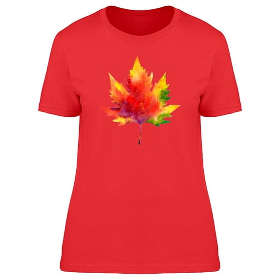 Colorful Maple Leaf Tee Women's -Image by Shutterstock