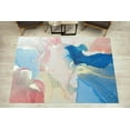 thumbnail image 1 of Colorful Marble Carpet Indoor,Gold Alcohol Ink Marble Non-Slip Non-Shedding Low Pile Rugs, Washable Entry Rugs For Entryway,Hallway, Kitchen, Living Room 1x2ft, 1 of 6