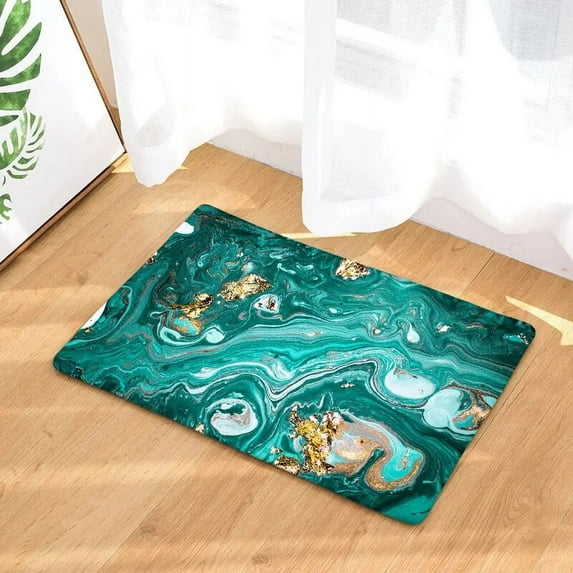 Colorful Marble Door Mat Hallway Balcony Kitchen Mats Cheaper Anti-slip Marble Modern Rug Living Room Bathroom Carpet