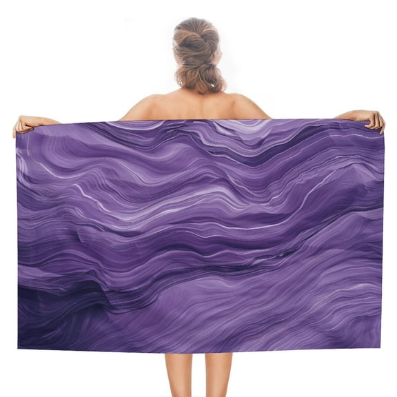 Colorful Marble Pattern Microfiber Lightweight Beach Towel Quick Dry Absorbent Thin Towels for Swimming Pool Camping Beach Easy for Vacation Essentials