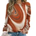 thumbnail image 1 of Colorful Marble Pattern Mom Sweatshirt For Women Long Sleeve Pullover, 1 of 7