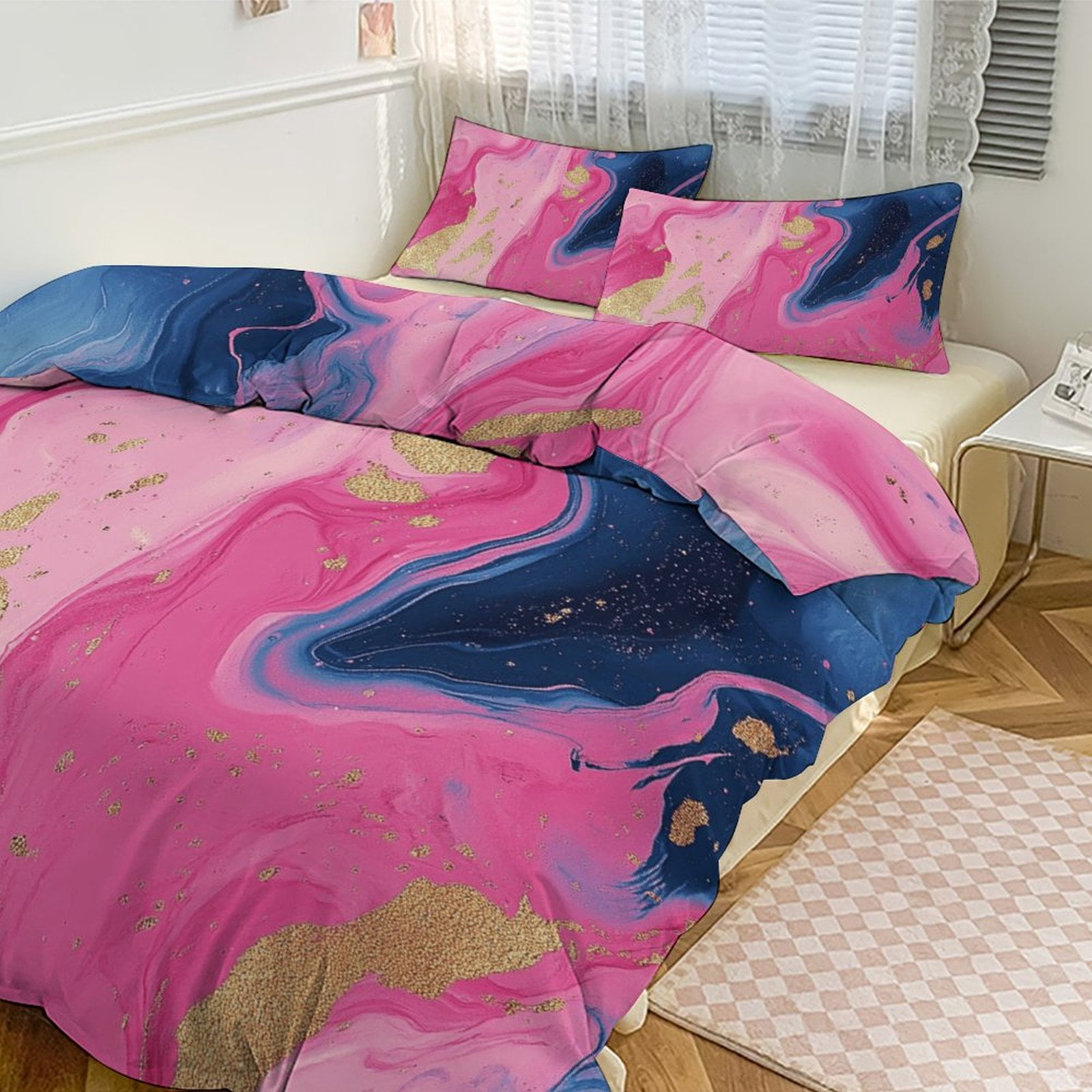 Colorful Marble Pink (56) 3D Duvet Cover Set Quilt Cover Theme of Kid ...