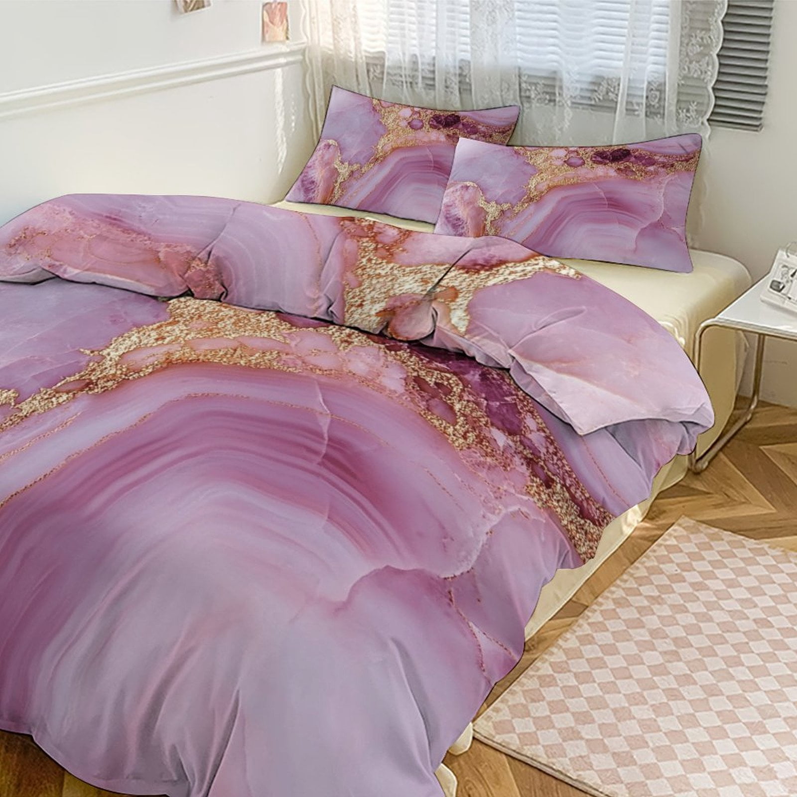 Colorful Marble Pink (6) 3D Duvet Cover Set Quilt Cover Theme of Kid ...