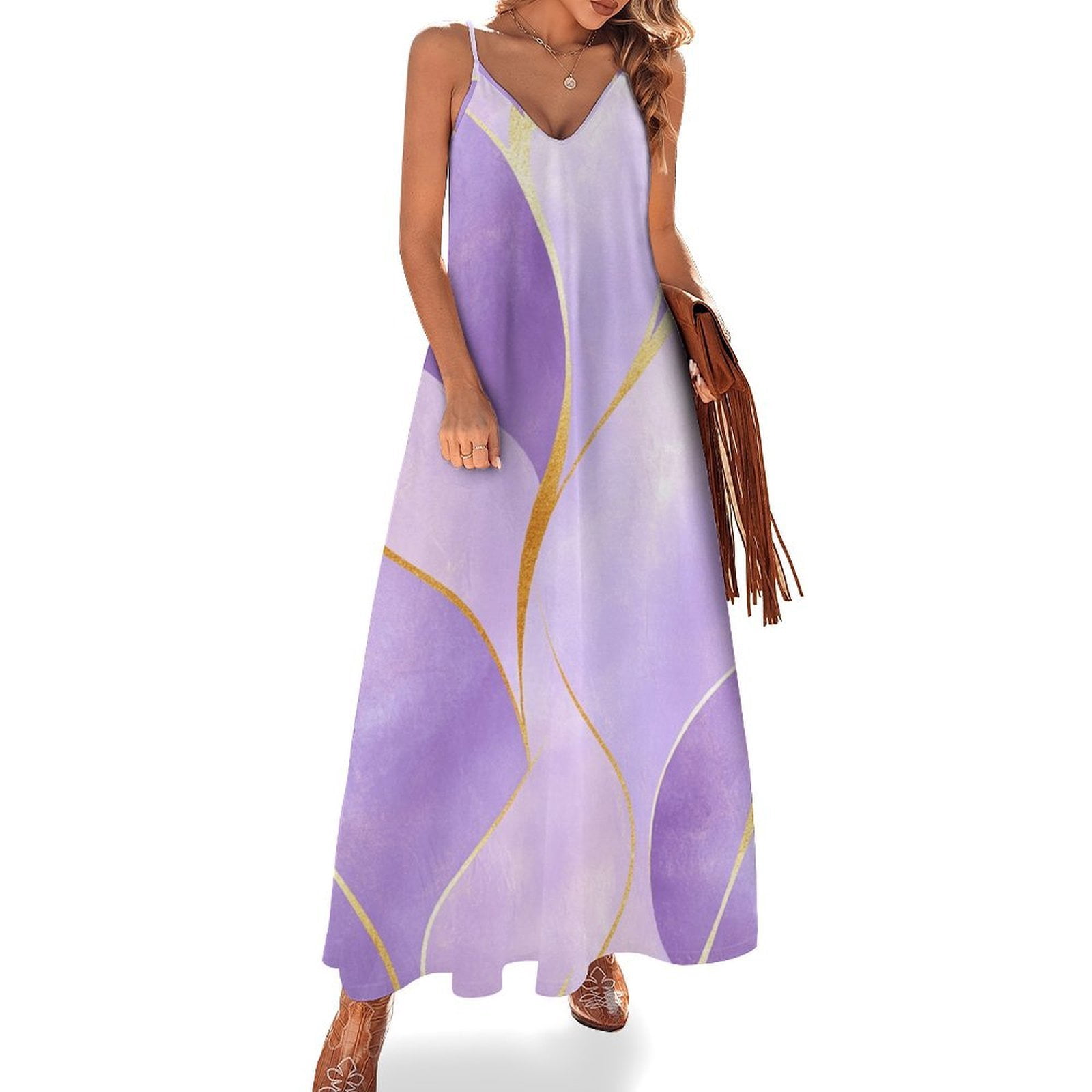 Gold Sapphire Marble Hoodie Dress