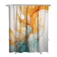 thumbnail image 1 of Colorful Marble Shower Curtain, Abstract Jade Texture Gold Stripes Ombre Shower Curtain, Modern Ink Art Decor Waterproof Fabric Shower Curtain for Bathroom Set with 12 Hooks, 72 X 84, 1 of 4