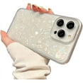 thumbnail image 1 of Colorful Marbling Shell Texture Soft Phone Case Compatible with iPhone Case (White,iPhone 14 Plus), 1 of 7