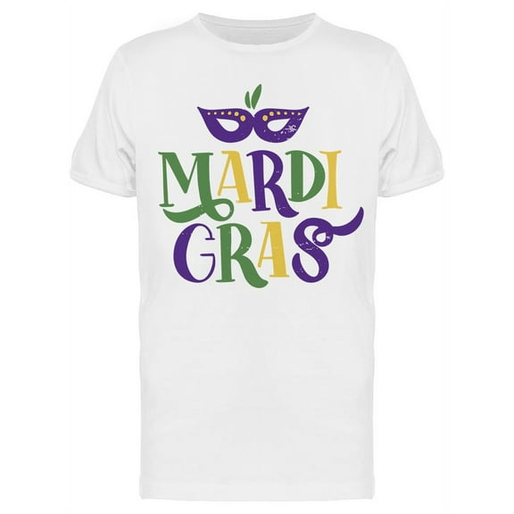 Colorful : Mardi Gras T-Shirt Men -Image by Shutterstock, Male Large