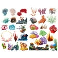 thumbnail image 1 of Colorful Marine Coral Tree Aesthetic Sticker Pre-cut Cute Diary Travel Paper Journal Stickers Scrapbooking Stationery Sticker Flakes Art Supplies, 1 of 1