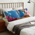 thumbnail image 1 of Colorful Mediterranean Village Body Pillow Cover Body Pillow Cases with Zipper Soft Breathable Smooth Skin Friendly Long Pillow Case 20x5 inches, 1Pcs, 1 of 5