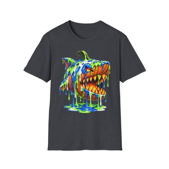 Colorful Melting Pumpkin Monster Graphic T-Shirt - Walmart.com