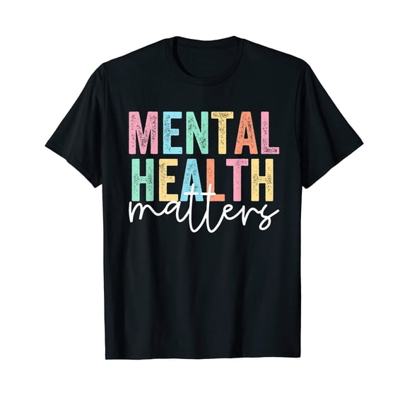 Colorful Mental Health Awareness T-Shirt for Promoting Positive Well-Being