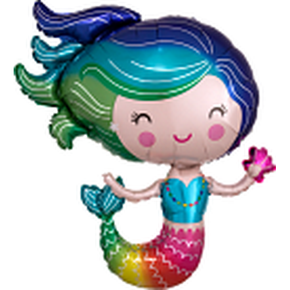 LRG SHP COLORFUL MERMAID