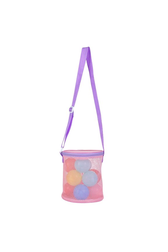 Colorful Mesh Beach Bags Portable Foldable Sea Bag With Adjustable Carrying Straps Toy Storage Bag Beach Bags