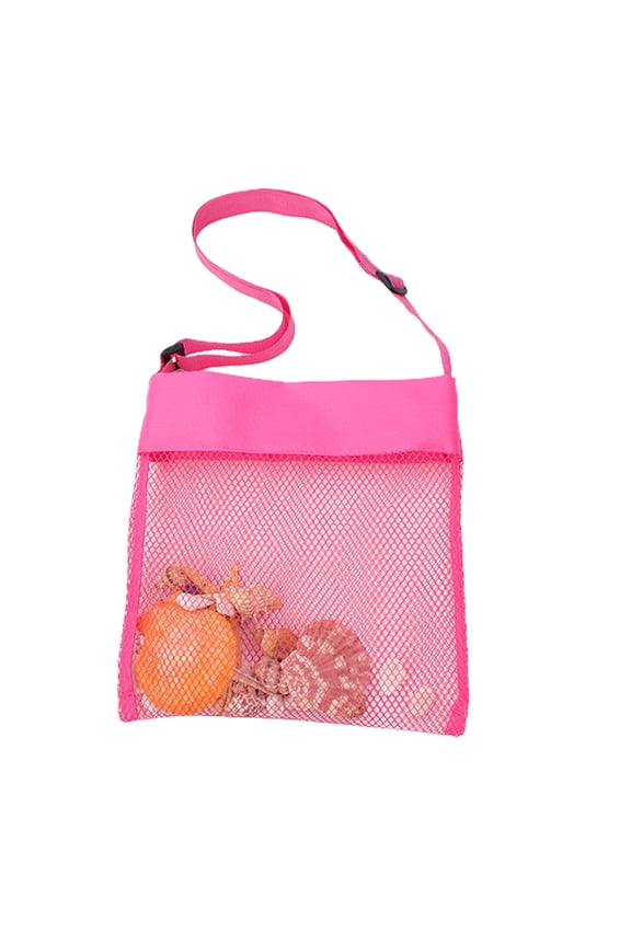 Colorful Mesh Beach Bags Sea Shell Bags Beach Shell Bags Adjustable Carrying Straps Bags