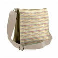 thumbnail image 1 of Colorful Messenger Bag, Hand Drawn Stripes, Unisex Cross-body, by Ambesonne, 1 of 2