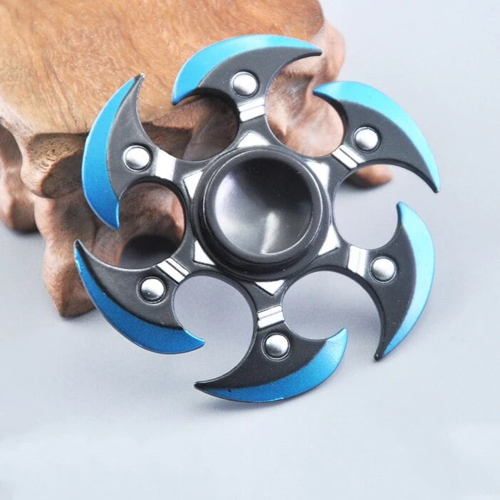 Colorful Metal Fidget Hand Spinner Finger Focus Toy Adult Rainbow Zinc ...