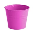 thumbnail image 1 of Colorful Metal Flower Pots, 5.12 Inch Small Iron Buckets for Succulents, Rustproof Decorative Containers for Balcony Deck Railing, Party Favors Organizing, 1 of 6