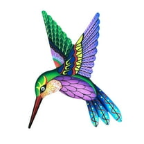 Colorful Metal Hummingbird Wall Art Wall Decor Vibrant Outdoor Garden Decor