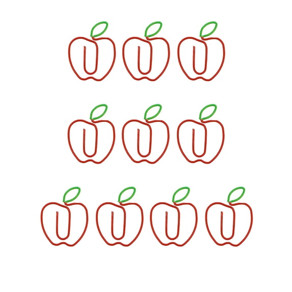 Colorful Metal Paper Clips Set | Fun Fruit & Animal Shapes, 10-Pack Bookmark Folders | Decorative Non-Slip Stationery for Office, Planner, Notebook Organization