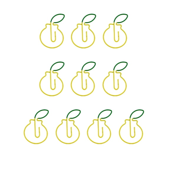 Colorful Metal Paper Clips Set | Fun Fruit & Animal Shapes, 10-Pack Bookmark Folders | Decorative Non-Slip Stationery for Office, Planner, Notebook Organization