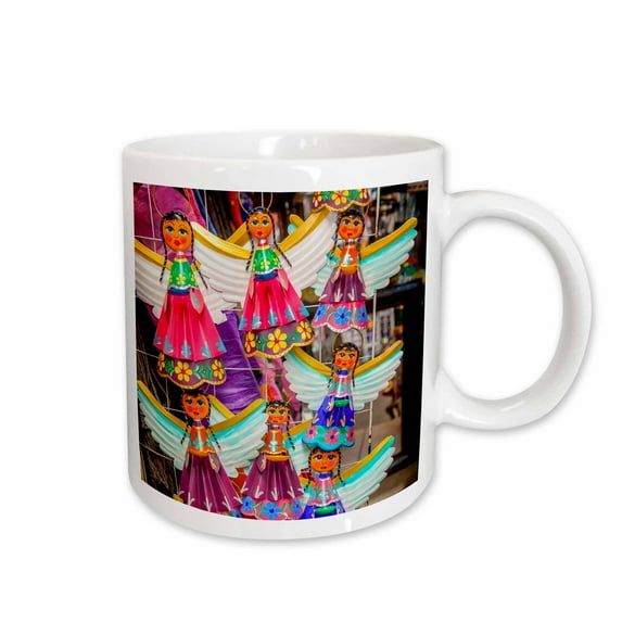 3drose, Colorful Mexican Angel Souvenirs, San Miguel De Allende, Mexico, 11oz Mug