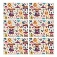 thumbnail image 1 of Colorful Mexican Elements Summer Placemats Table Placemats Set Of 6-Linen Kitchen Washable Placemats Table Mats 11.8"x17.7" Non-Slip Heat Resistant, 1 of 5
