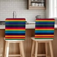 thumbnail image 1 of Colorful Mexican Striped Modern Horizontal Stripes Chair Covers Set of 1 Chair Back Covers Stretch Removable Washable Chairs Slipcovers Chair Protector for Dining Room Kitchen Party Decor, 1 of 5